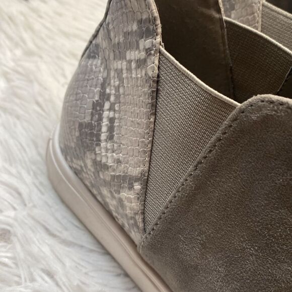 Steve Madden Sz 7 Cayden Women's Wedge High Top Sneaker Gray - Picture 5 of 8